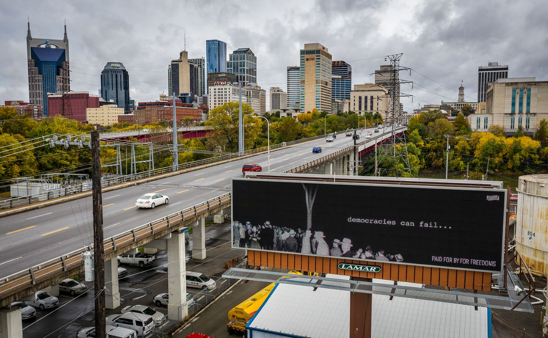 Ken Gonzales-Day “Democracies can fail…” Photographed by Clifford Pickett and Alyssa Meadows, Nashville, 2018